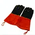 big red welding gloves